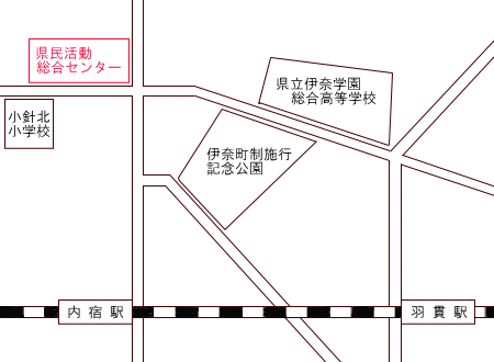 県民活動総合センター出張所の案内図