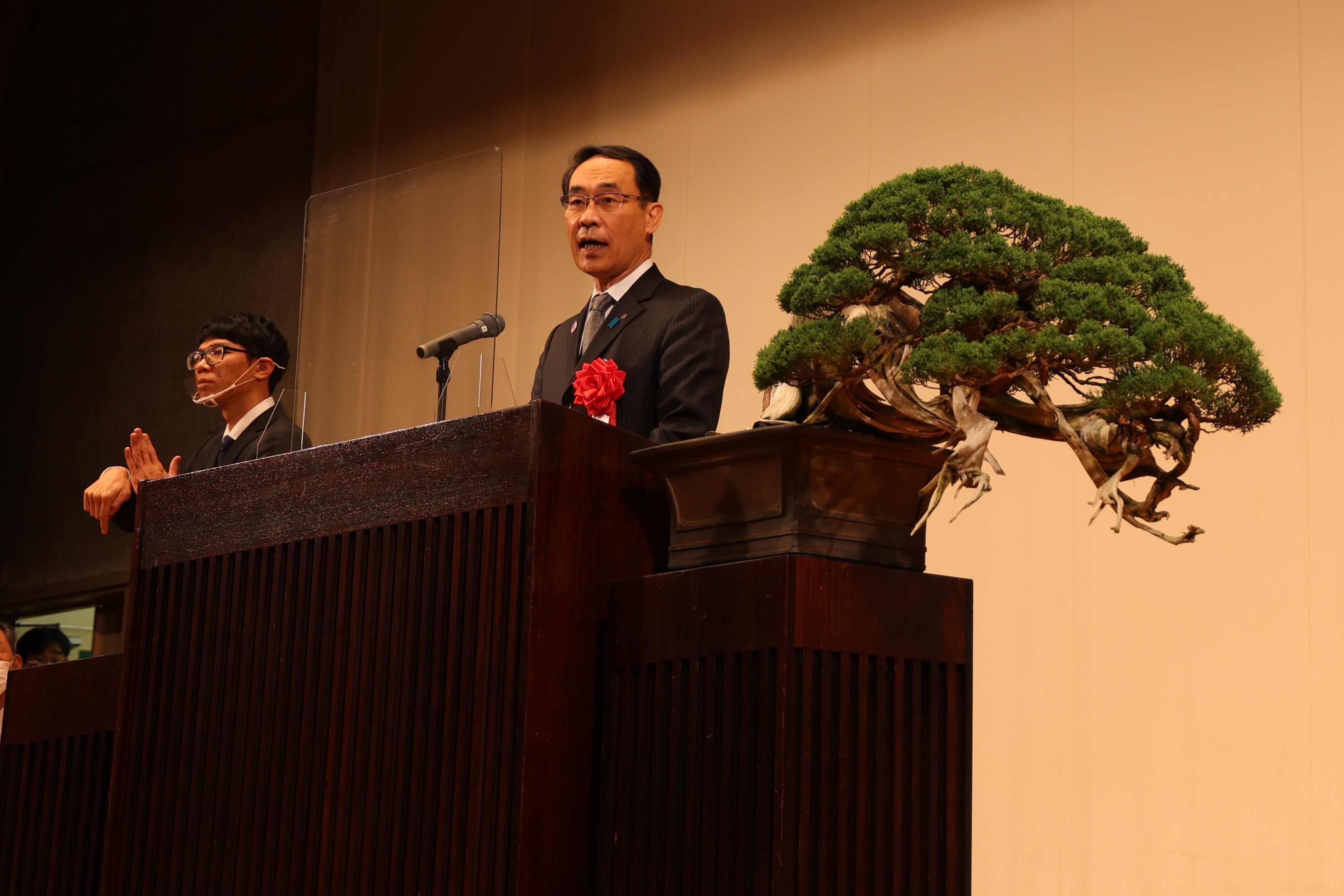 祝辞を述べる大野元裕埼玉県知事