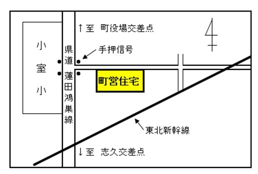 町営住宅（位置図）