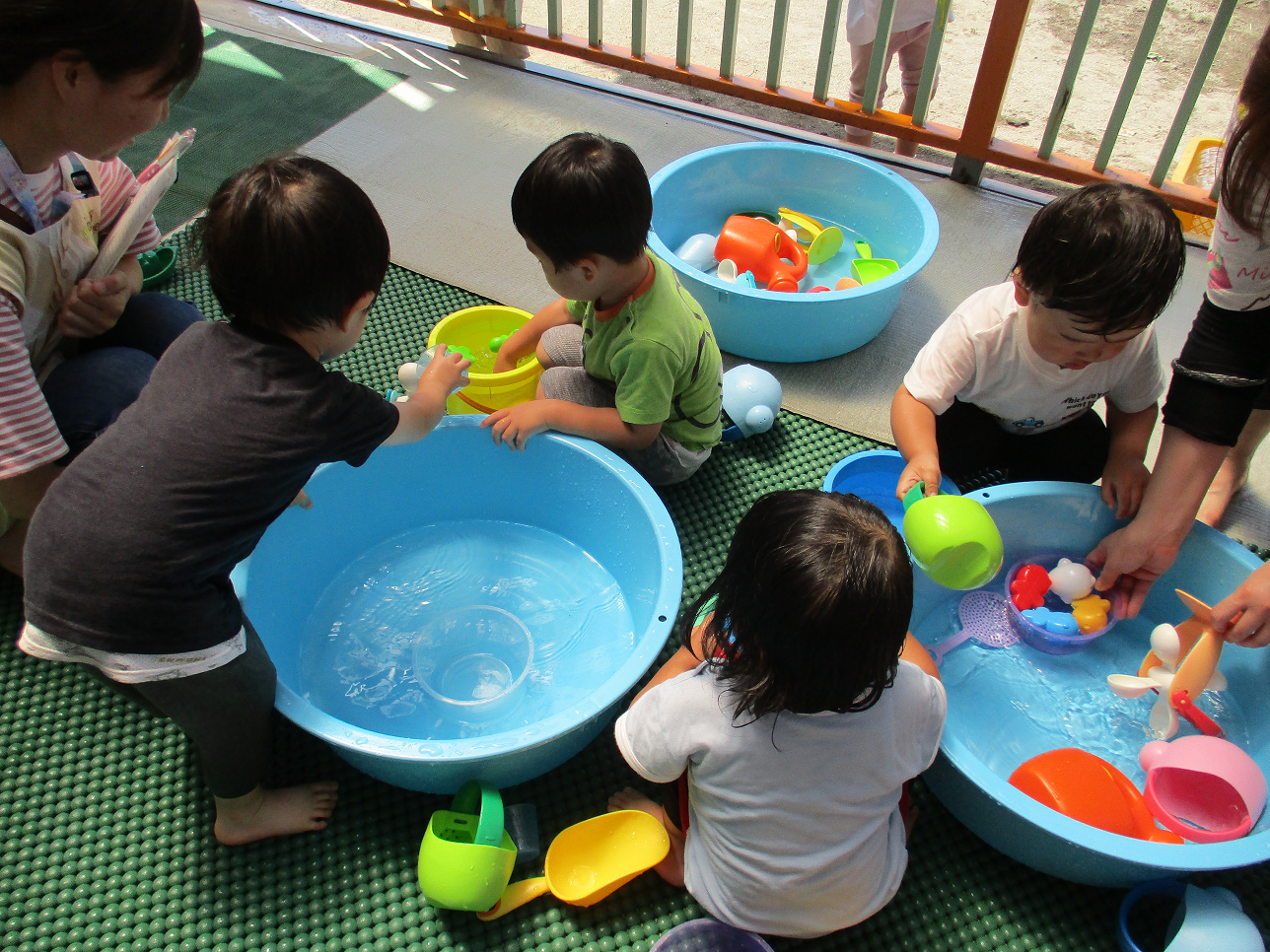 水遊び